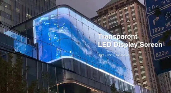 Pared video publicitaria transparente ligera estupenda de la pantalla LED