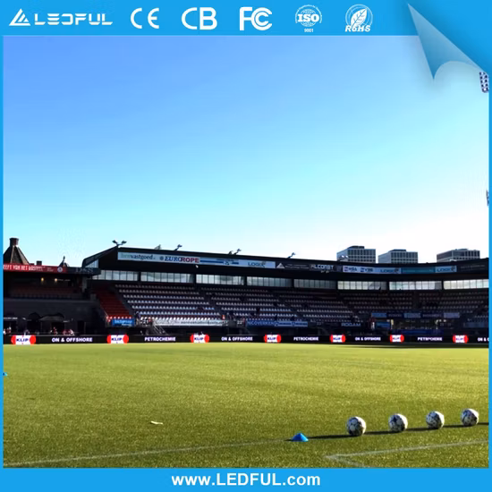 P8 HD Video LED para exteriores, ángulo de pared, pancarta LED ajustable, pantalla publicitaria, pantalla LED perimetral para estadio